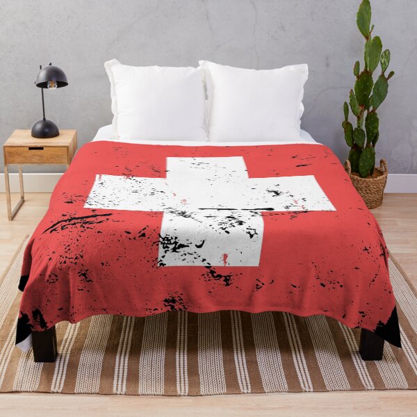 Aperçu de l'œuvre Drapeau suisse pour les Suisses et tous ceux qui aiment la Suisse créée et vendue par Helvetioes.