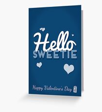 Tarjeta de felicitación Hola cariño