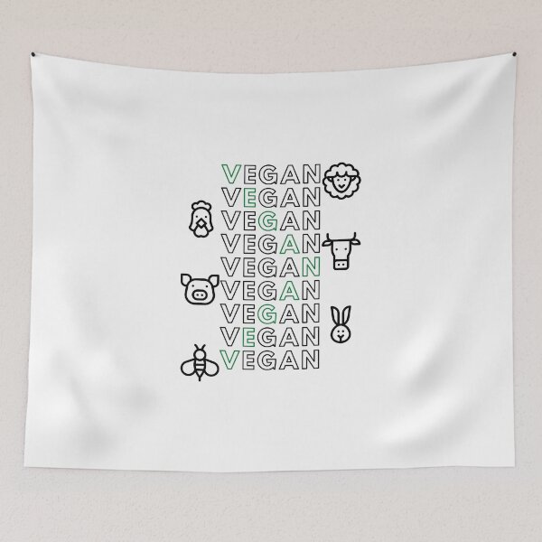 Item preview, VEGANISM IS A FRIEND OF ANIMALS designed and sold by Thaispectacular.