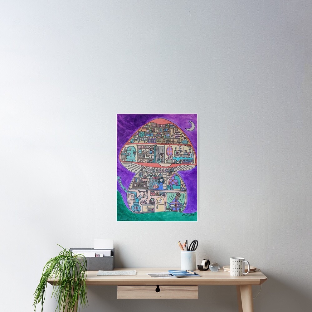 Magical Toadstool Poster