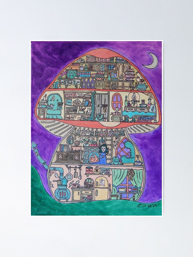 Alternate view of Magical Toadstool Poster