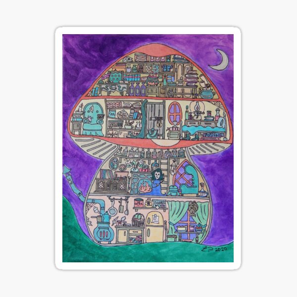 Magical Toadstool Sticker