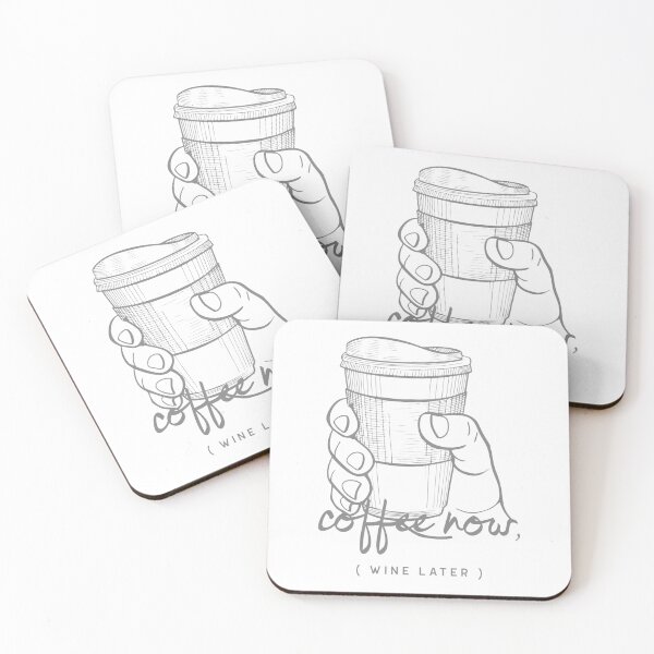 Item preview, Coffee now, wine later designed and sold by HHI-prints.