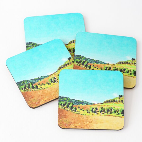 Item preview, Calabrian landscape with plowed field and row of olive trees designed and sold by Giuseppe Cocco.