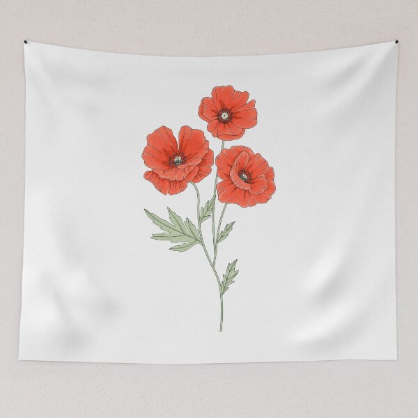 Item preview, Red Poppy Flowers  designed and sold by jamiemaher15.