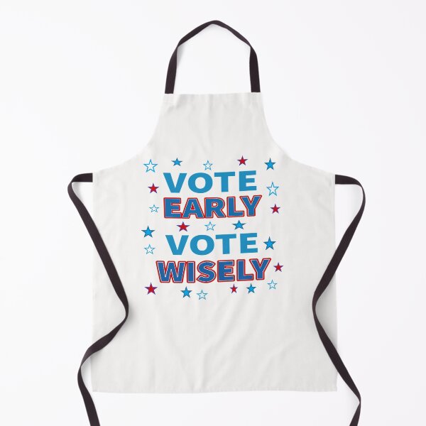Item preview, Vote Early, Vote Wisely - Red, White and Blue Stars (White Background) designed and sold by ArtByLM.
