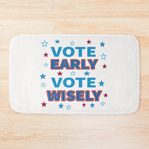 Item preview, Vote Early, Vote Wisely - Red, White and Blue Stars (White Background) designed and sold by ArtByLM.