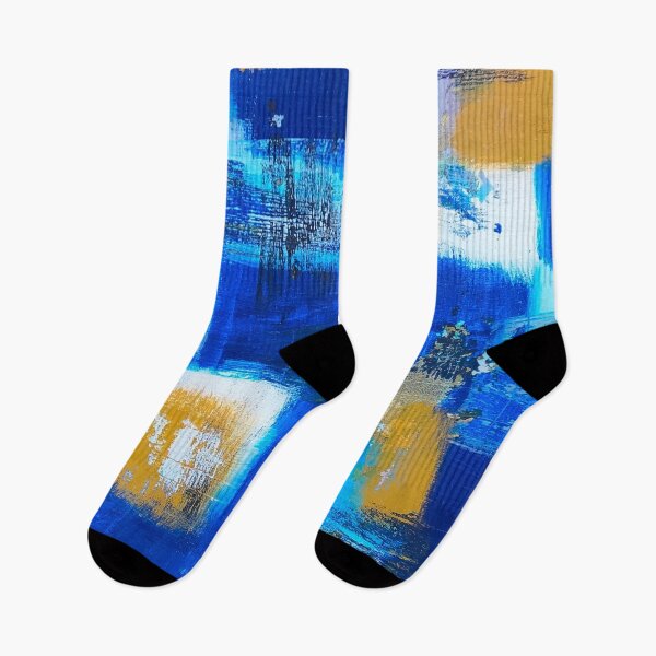 Item preview, Blue Gold Black Abstract Art, Blue Gold Design, Unique Blue Gold Black , Urban Art, Urban Decor, Contemporary Abstract designed and sold by AbstractAcacia.