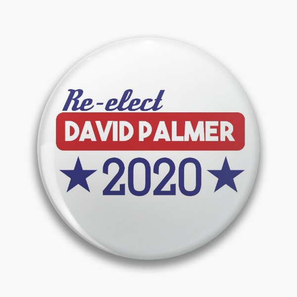 Item preview, Re-Elect David Palmer 2020 - Stars designed and sold by PsychicCatStore.