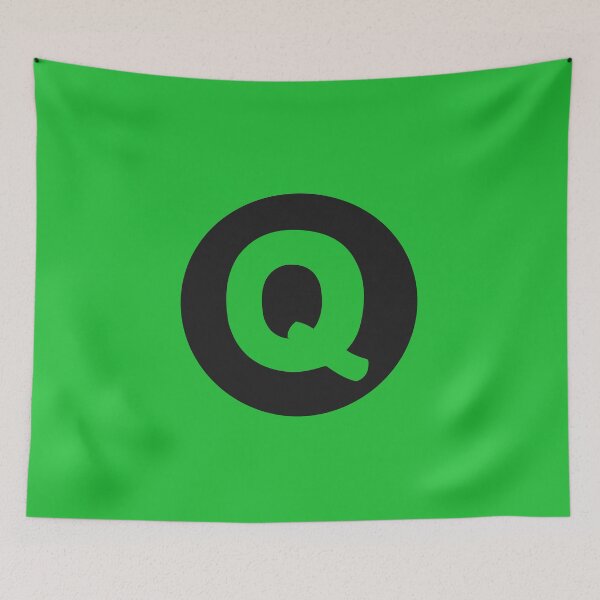 Item preview, letter q green designed and sold by ZiphGames.