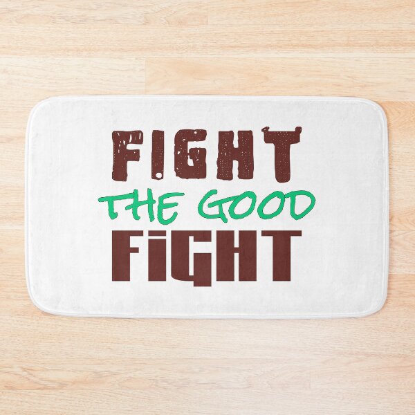 Item preview, Distressed fight the good fight text design designed and sold by Bees-Honey-Gift.