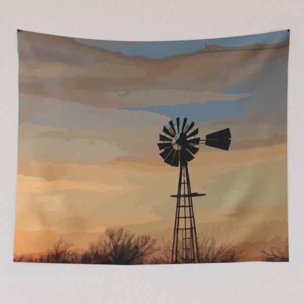Item preview, WINDMILL AT DUSK designed and sold by Dittsim.
