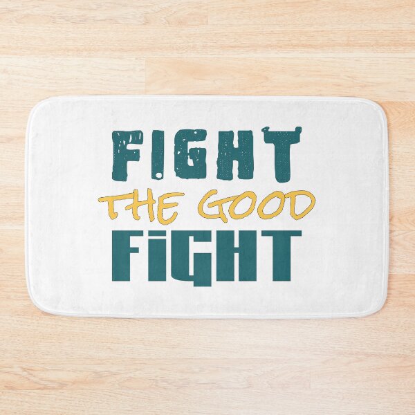 Item preview, Distressed fight the good fight text design designed and sold by Bees-Honey-Gift.