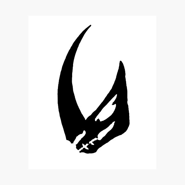 Aperçu de l'œuvre Mudhorn - Emblème Signet Logo Noir créée et vendue par ecdato.