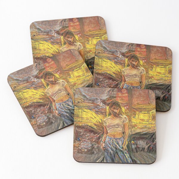 Item preview, Asian Breakdancer Girl - Expressionist Artstyle Painting designed and sold by Canavas.