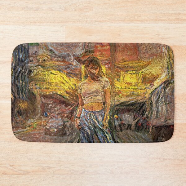 Item preview, Asian Breakdancer Girl - Expressionist Artstyle Painting designed and sold by Canavas.