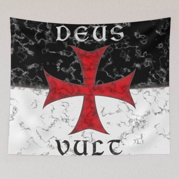 Item preview, Deus Vult Crusader Cross in Marble designed and sold by SolarCross.