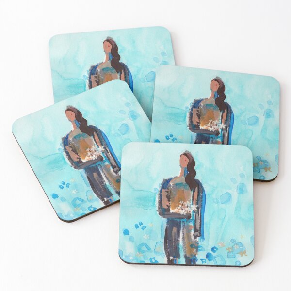 Item preview, 'Self-Love' Happy Woman Painting Series No.13 designed and sold by icecoolmountain.