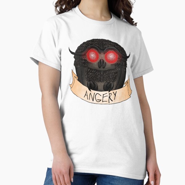 Vista previa del artículo con la obra «¡Mothman es ENOJO!», diseñado y vendido por Lululroses.