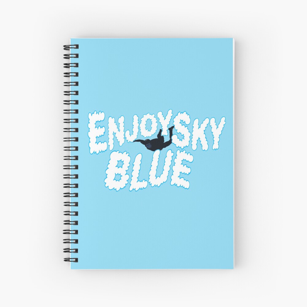 Enjoy Sky Blue Spiral Notebook