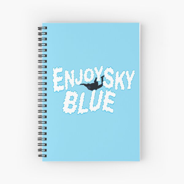 Enjoy Sky Blue Spiral Notebook