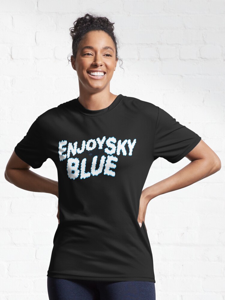 Enjoy Sky Blue Essential T-Shirt for Sale by RustyQuill