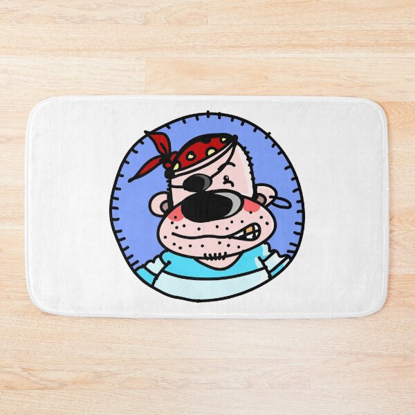 Item preview, Funny pirate with eye patch, headscarf and gold tooth designed and sold by chrisbears.