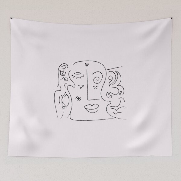 Item preview, Abstract line art with arabic calligraphy designed and sold by Sarah-Studio.