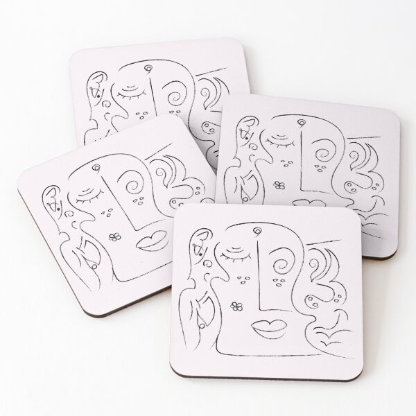 Item preview, Abstract line art with arabic calligraphy designed and sold by Sarah-Studio.