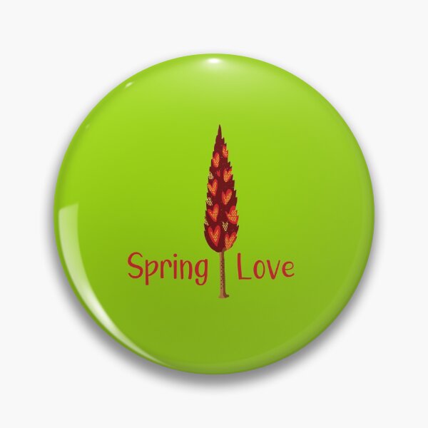Item preview, Spring Love - Bright Red Color Tree Illustration GC-106-04 designed and sold by GraphicCharms.