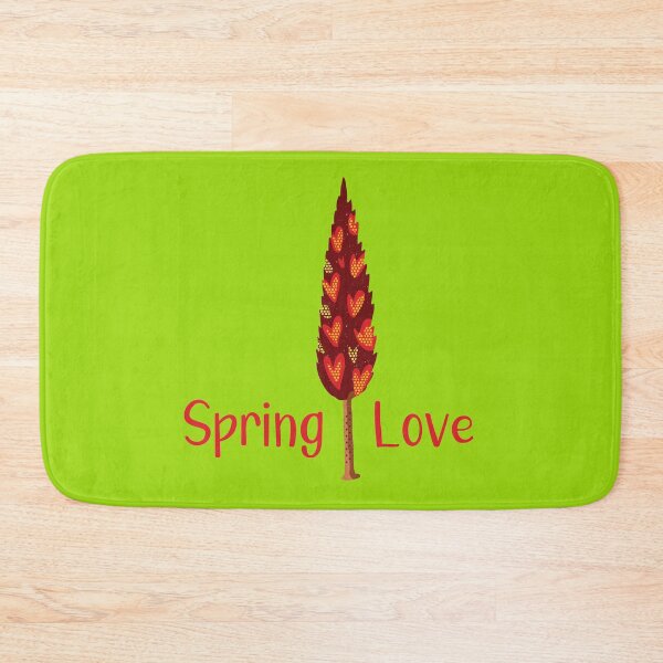 Item preview, Spring Love - Bright Red Color Tree Illustration GC-106-04 designed and sold by GraphicCharms.