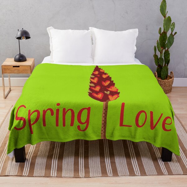 Item preview, Spring Love - Bright Red Color Tree Illustration GC-106-04 designed and sold by GraphicCharms.