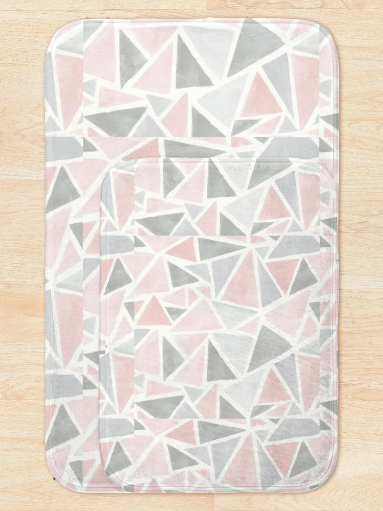 Thumbnail 5 of 6, Bath Mat, Triangle Pattern designed and sold by Matcreator.