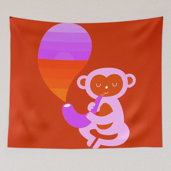Item preview, colourful Trippy monkey designed and sold by designntalks.