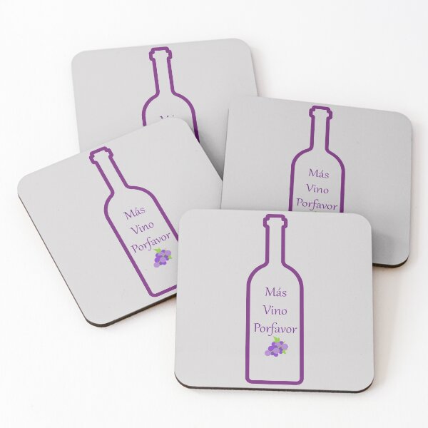 Item preview, Mas Vino Porfavor (More Wine Please) Spanish designed and sold by JMD Designs.