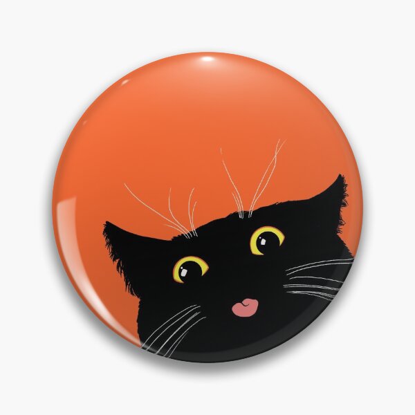 Item preview, Halloween Black Cat Blep ~ Cat Sticking Out Tongue designed and sold by ctkrstudio.