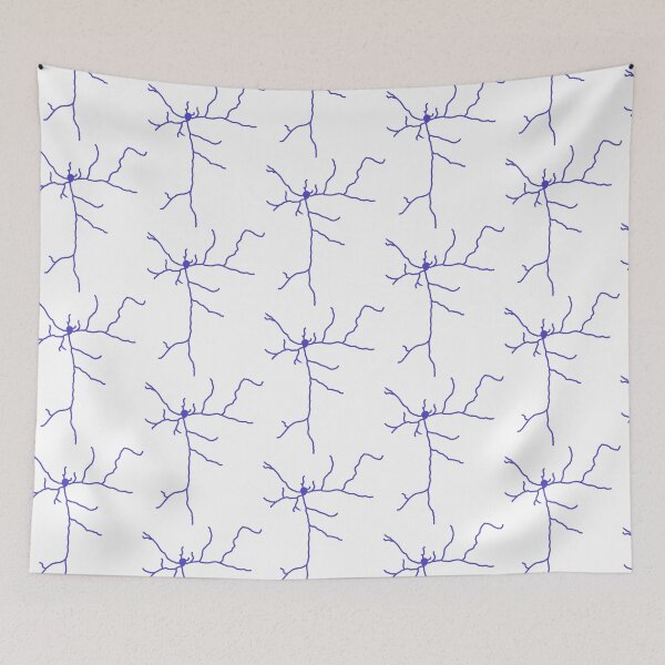 Item preview, Purple fluorescent neuron drawing designed and sold by kzsg.