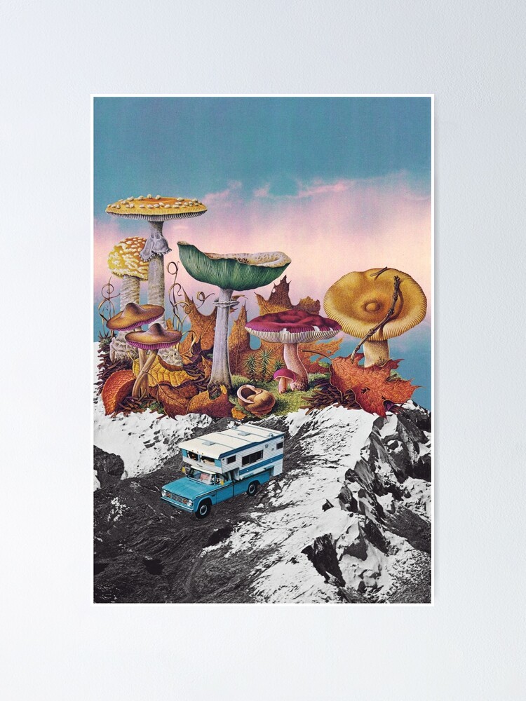 Poster for Sale avec l'œuvre « Serre de champignons » de l'artiste Lerson  Pannawit