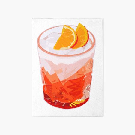 Aperol Spritz in a Glass Art Board Print for Sale by Jay-cm