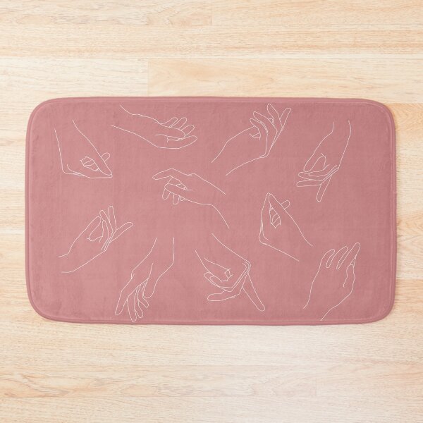 Item preview, Pink hands line drawing - Pippa designed and sold by TheColourStudy.