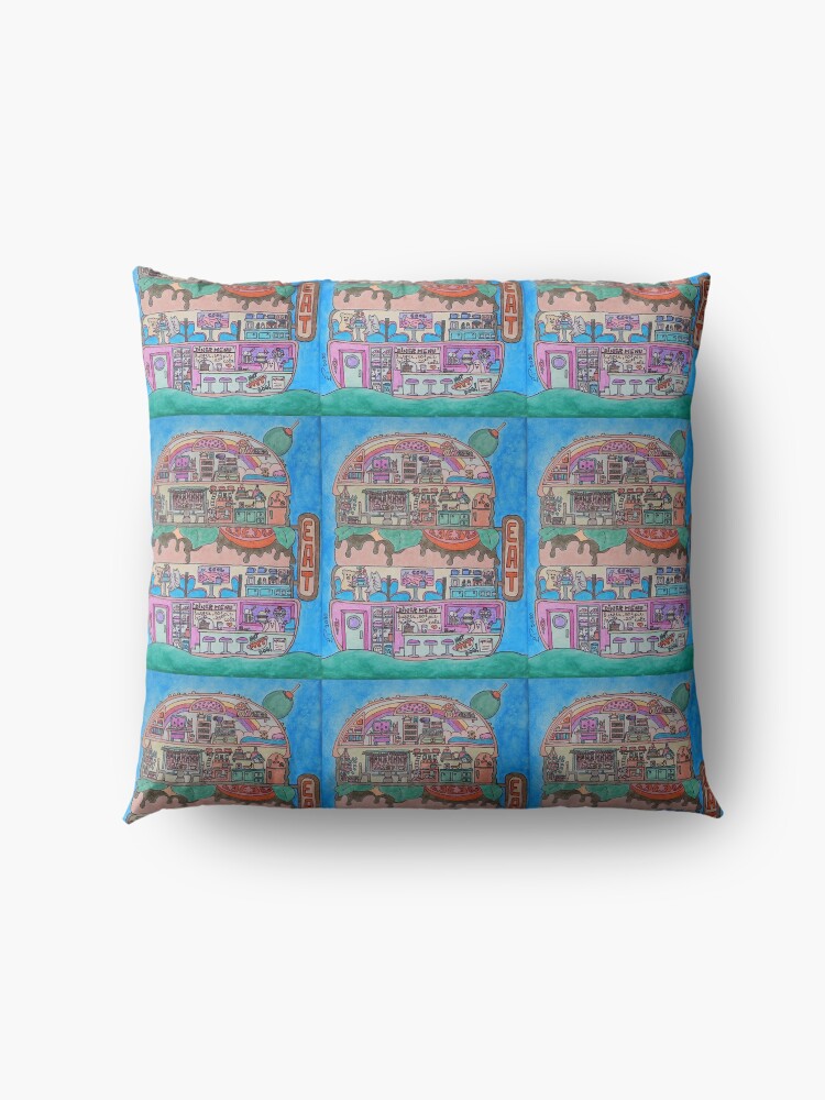 Alternate view of Burger Diner Floor Pillow