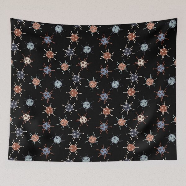 Item preview, Adenoviruses on Black designed and sold by Hodgepodge Bricolage.