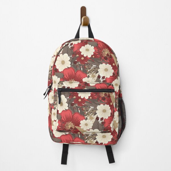 Item preview, Diseño floral rojo designed and sold by Click-Tees.