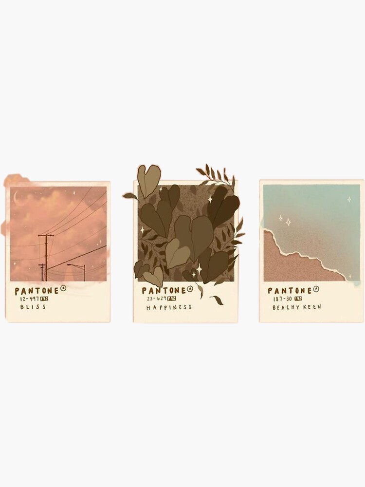 pantone aesthetic vintage Sticker for Sale by taryn blakeley