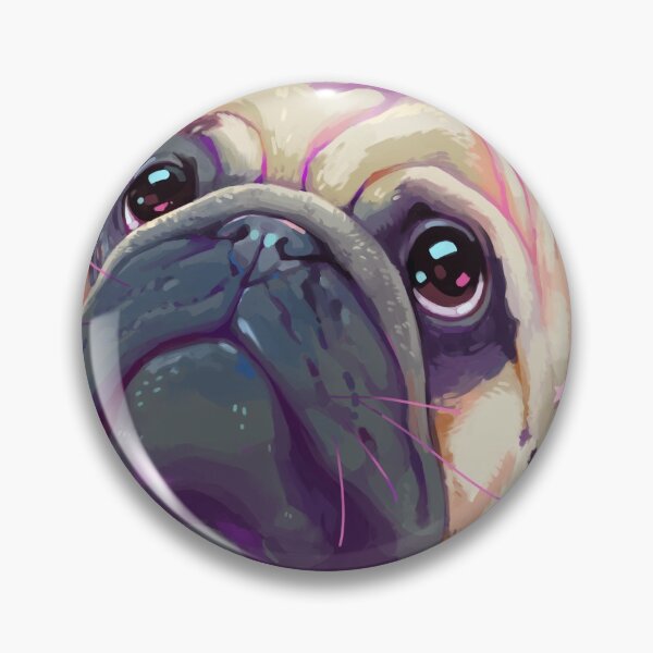 Item preview, Starry Cute Pug head designed and sold by You Store.