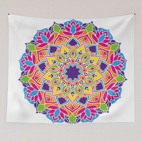 Item preview, colourful mandala designed and sold by Roshah.