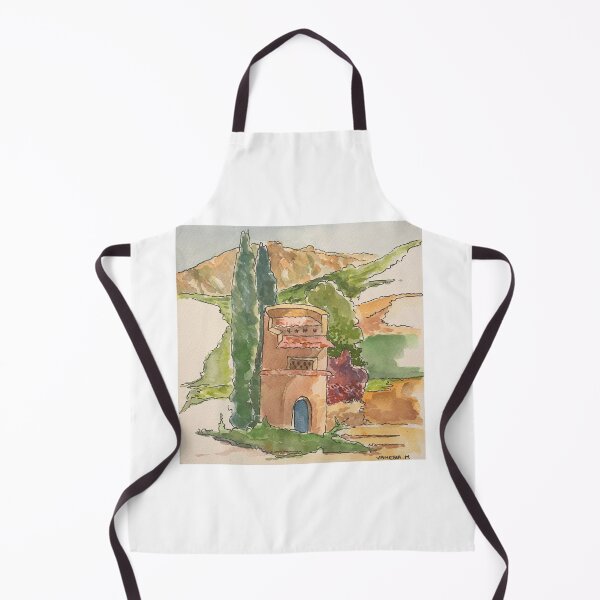 Item preview, Watercolor provencal landscape designed and sold by Vanessaart.