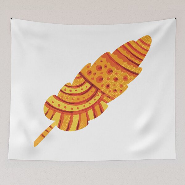 Item preview, Fiery Soul - Feather Charms abstract illustration GC-107-01 designed and sold by GraphicCharms.