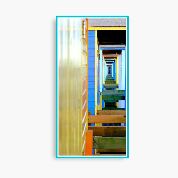 Beach hut infinity Canvas Print