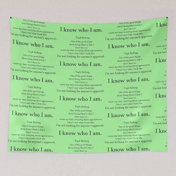 Item preview, I Know Who I am - Toph Beifong Avatar Quote designed and sold by smoothinsomniac.
